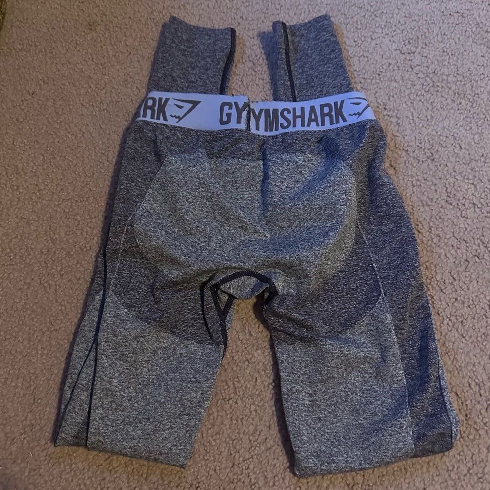 Women's Gymshark Flex Seamless Leggings light purple Gray Size S Low Rise